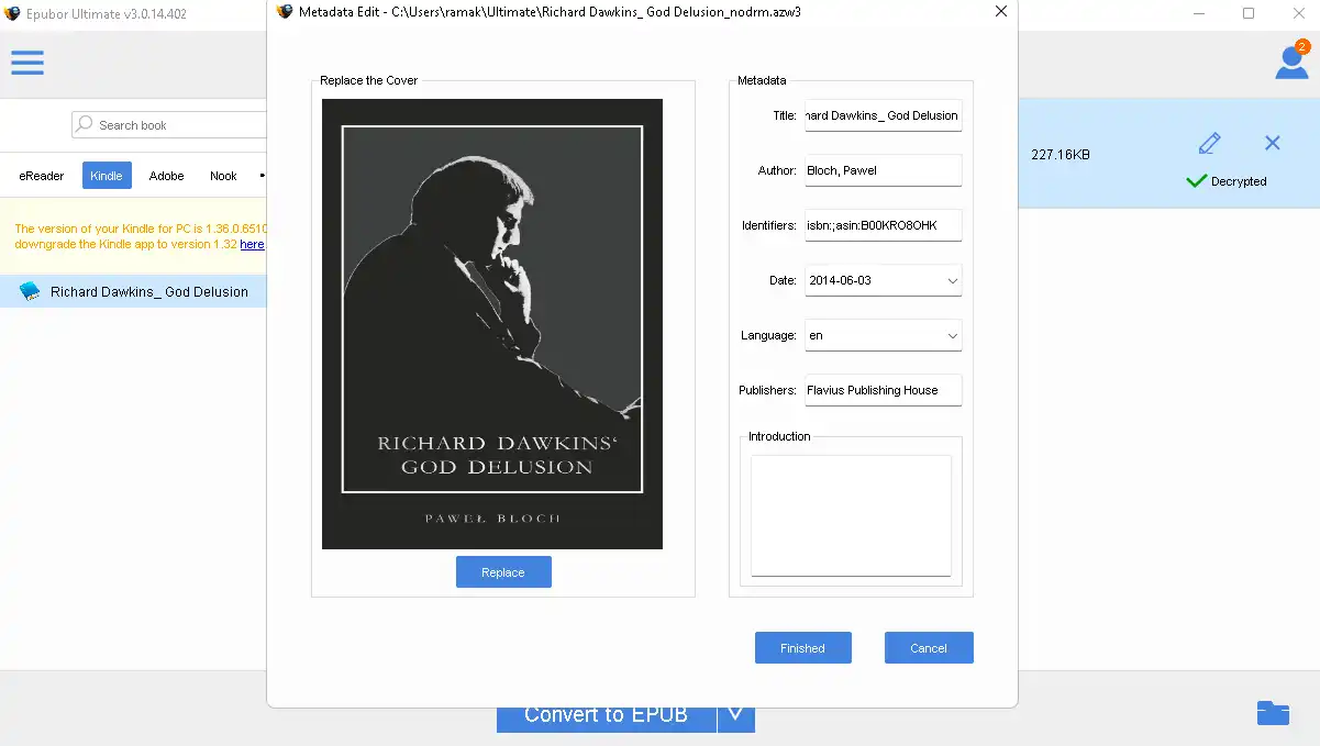Epubor Ultimate Converter